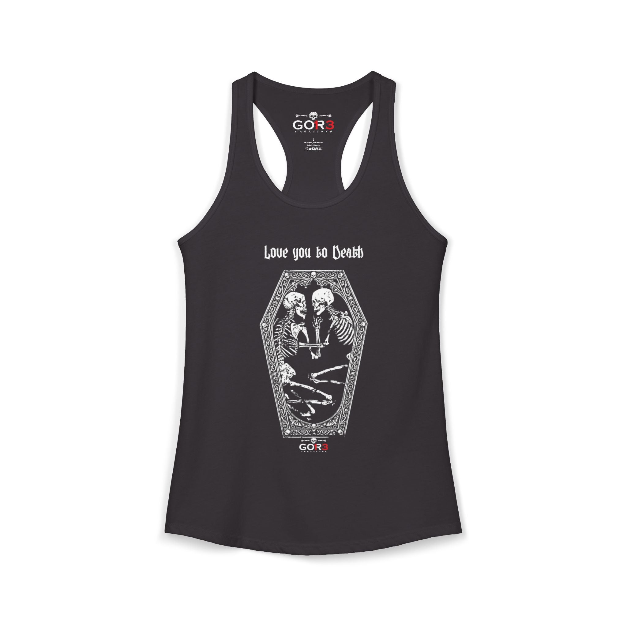 Lovers Love you to death Women's Ideal Racerback Tank