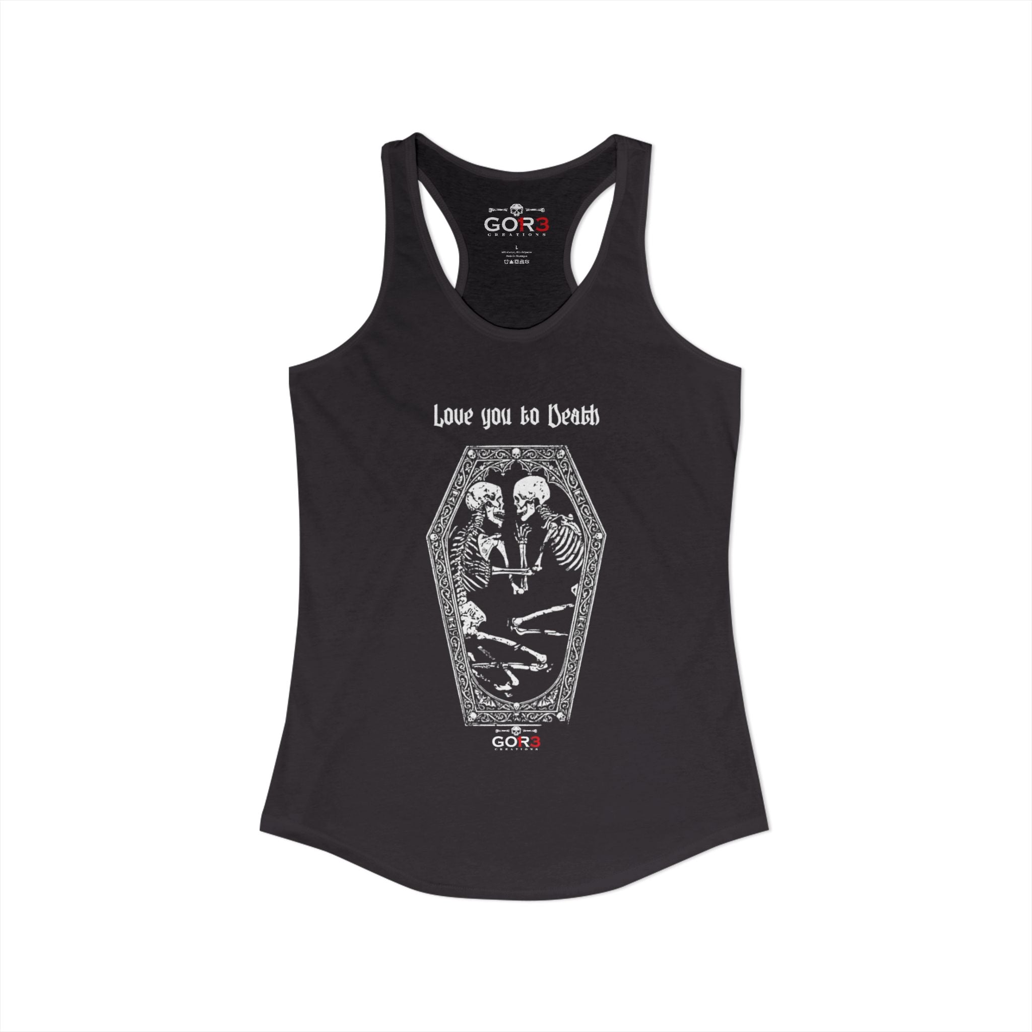 Lovers Love you to death Women's Ideal Racerback Tank