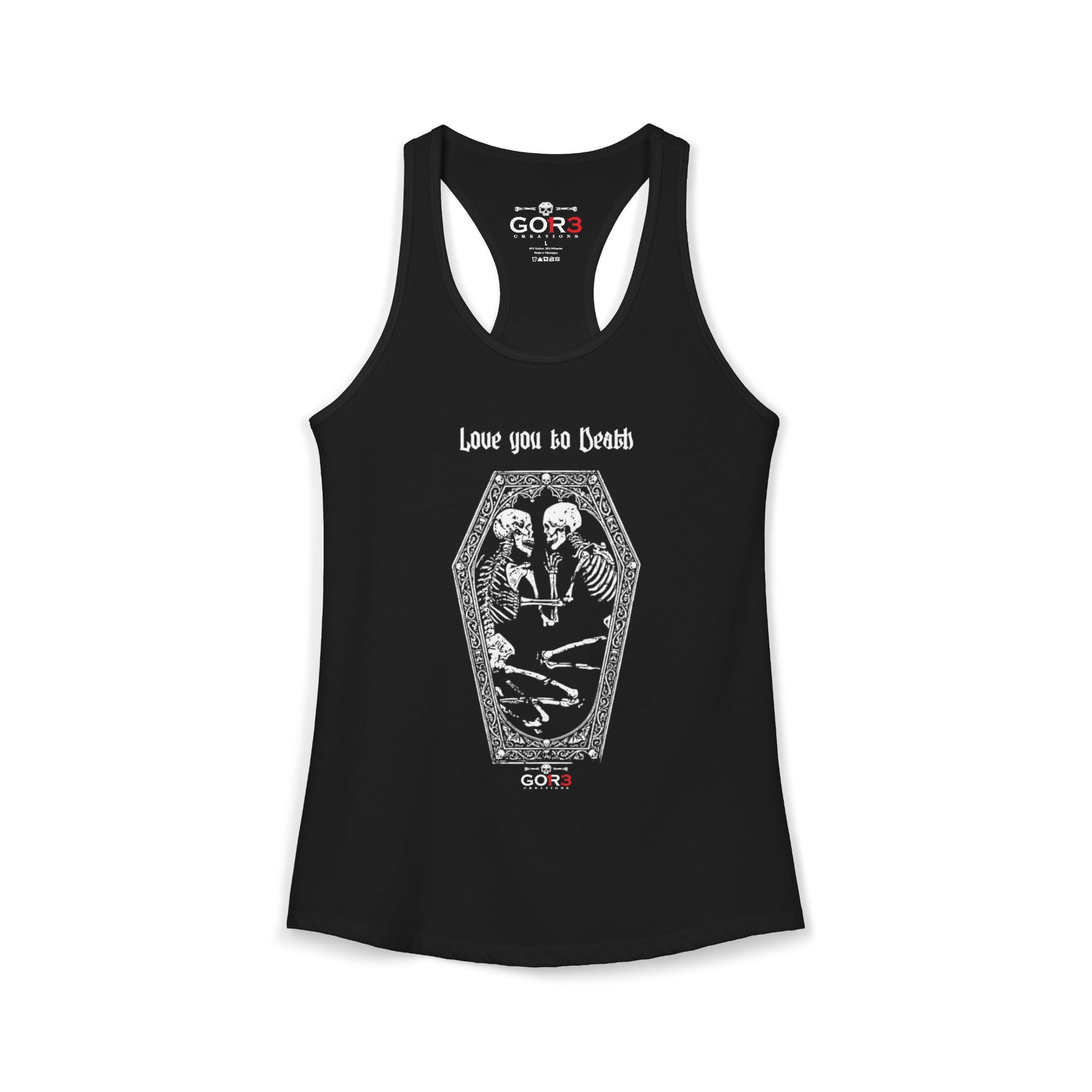 Love you to Death Women's Ideal Racerback Tank