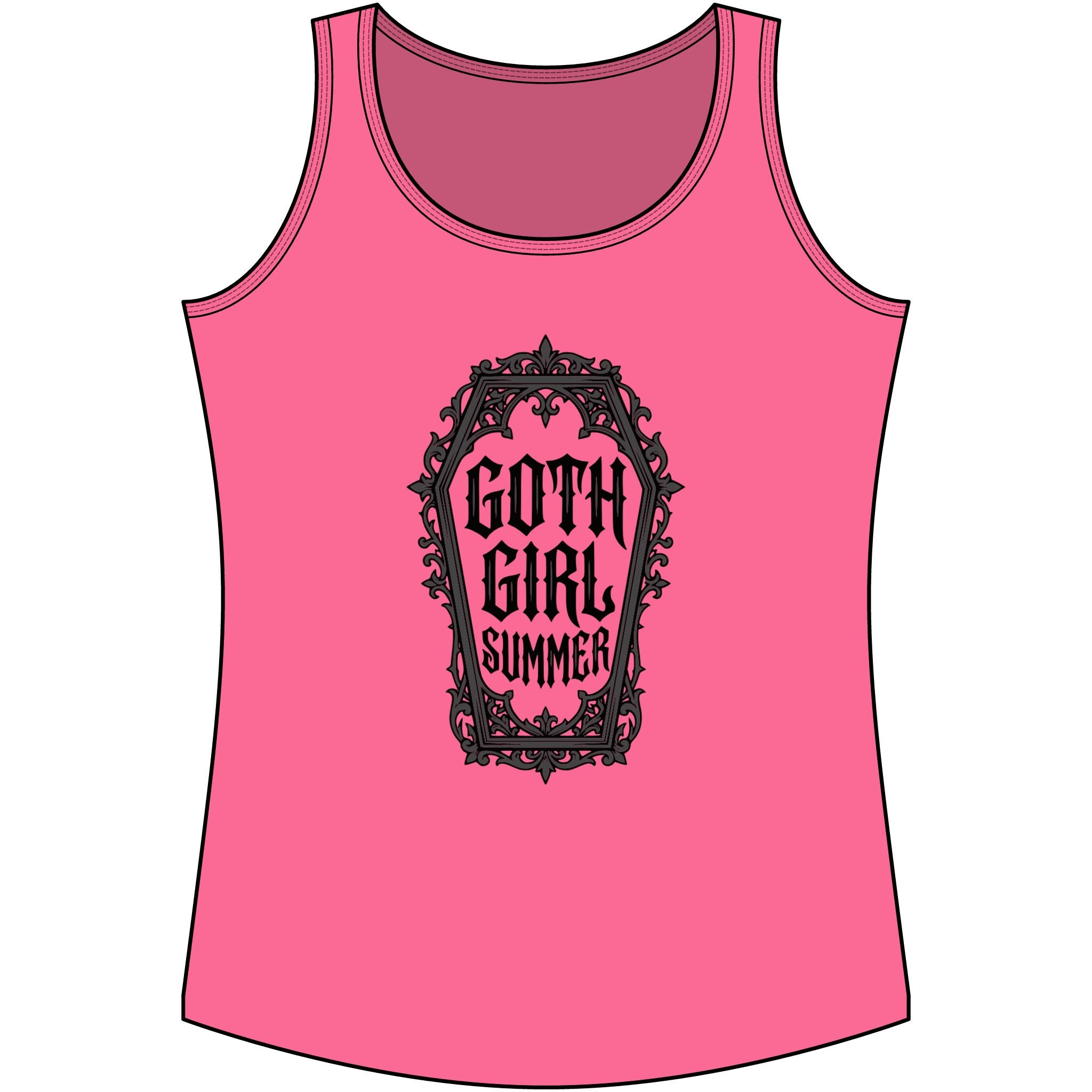 Goth Girl Summer Women's Tank Top