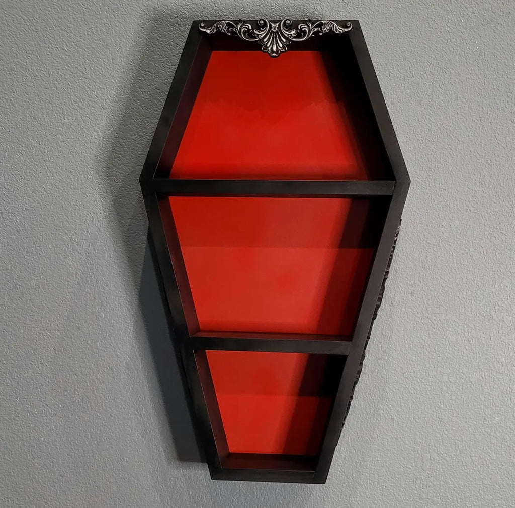 2 Foot Deluxe Coffin Shelf(Red or Silver)
